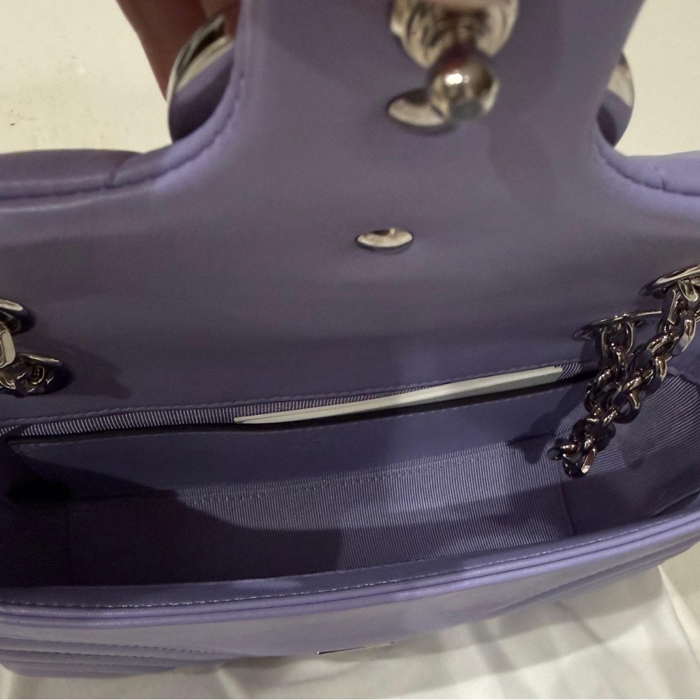 Gucci Light Purple Quilted Chain Shoulder Bag - Picture 13 of 16